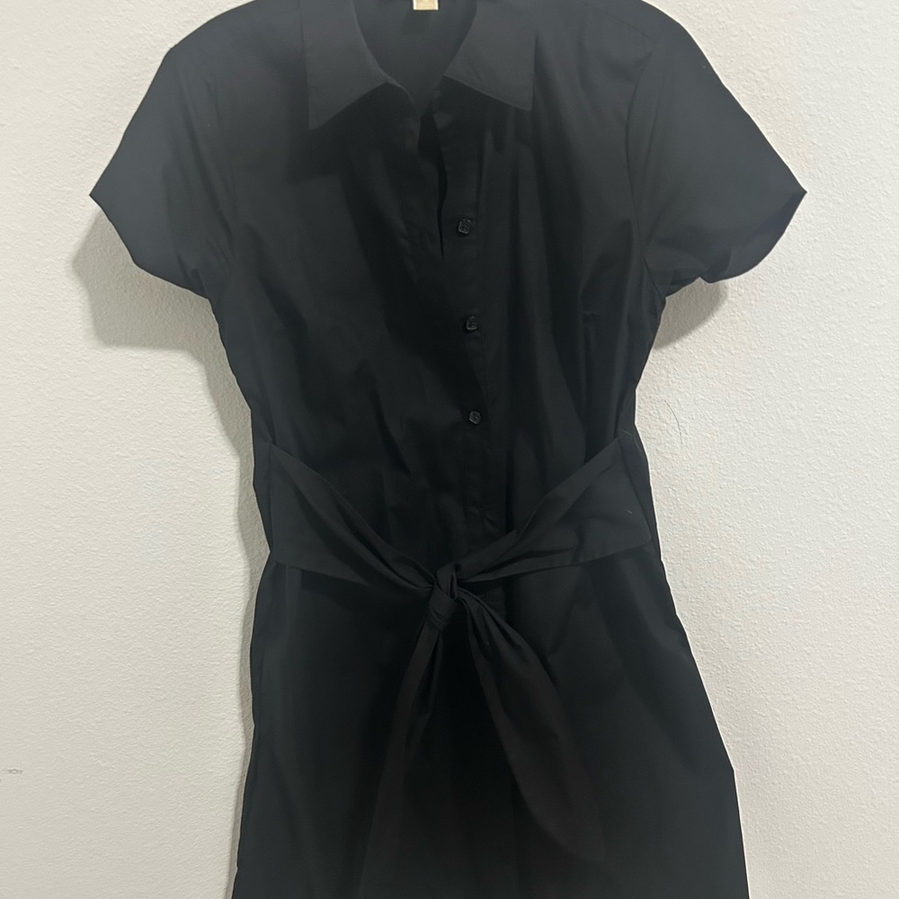 Michael Kors Classic Black Collared Shirt